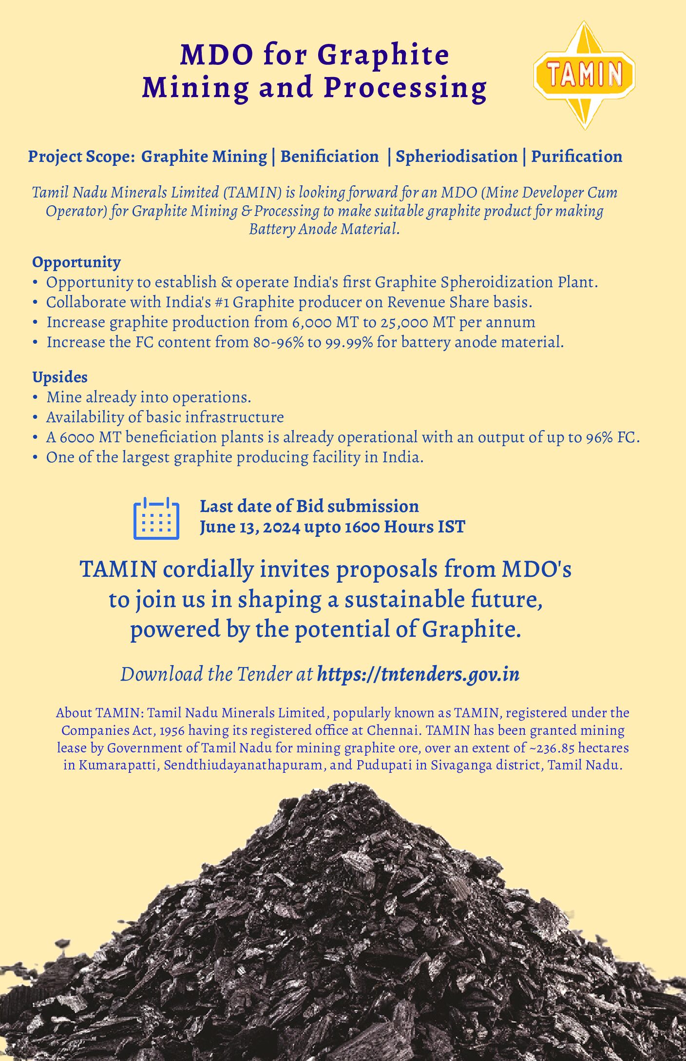 MDO for Graphite Mining and Processing
